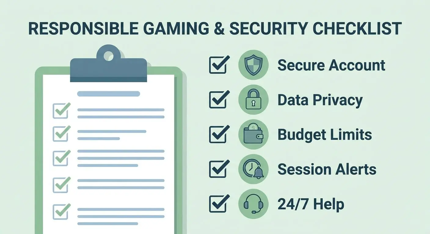 Checklist de seguridad, verificación y juego responsable en apuestas deportivas