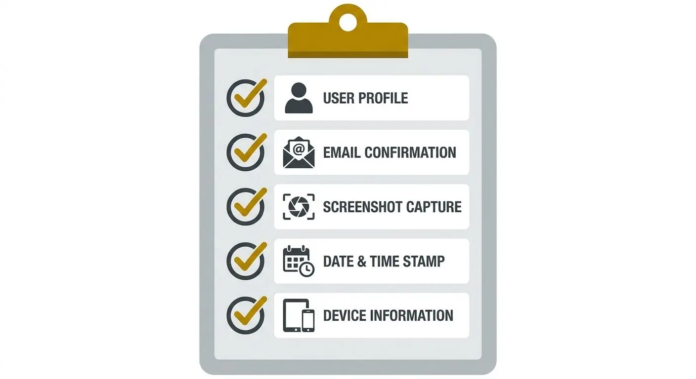 Infografía con checklist de datos antes de contactar con soporte