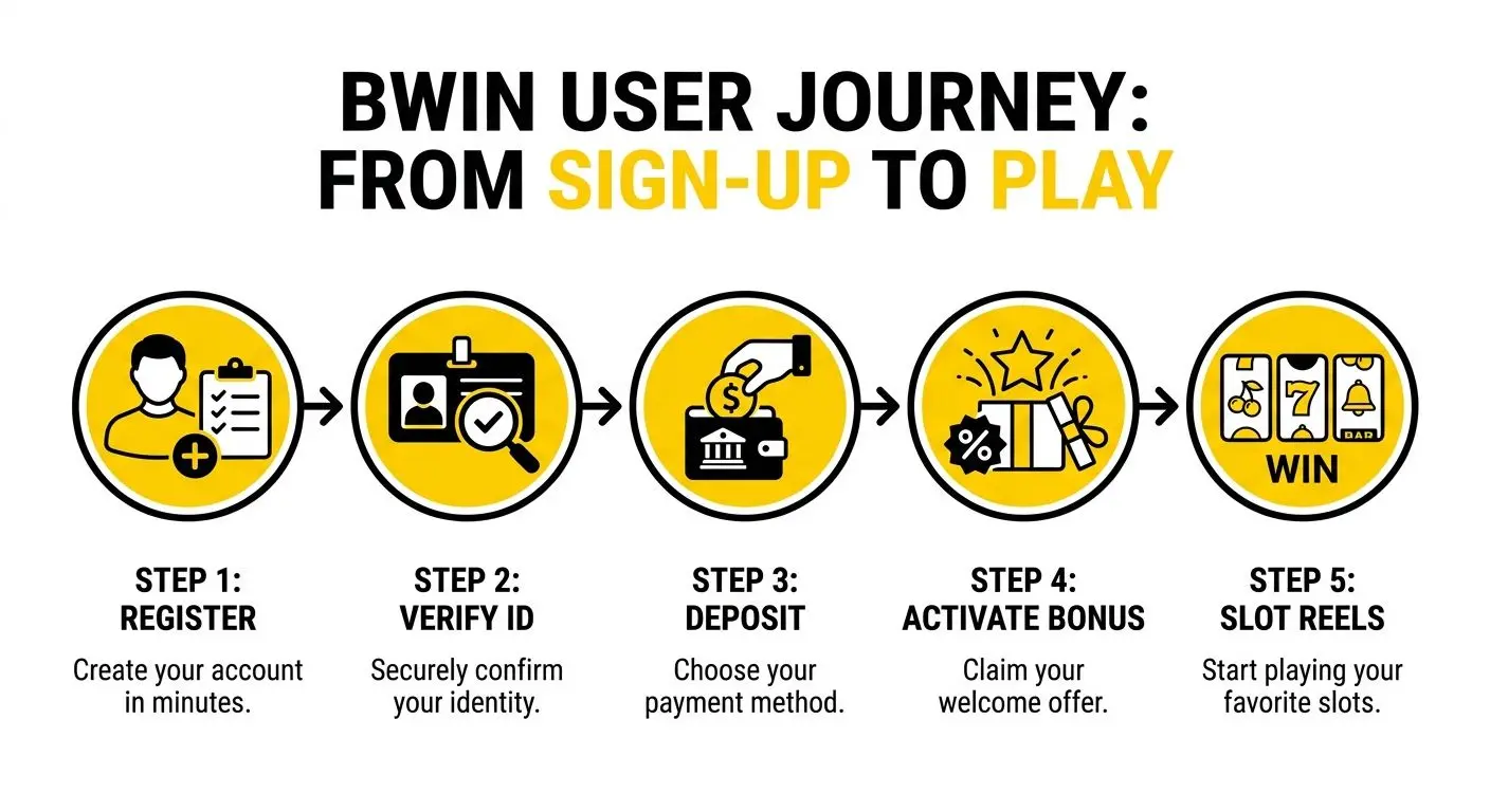 Infografía con pasos para activar tiradas gratis en Bwin
